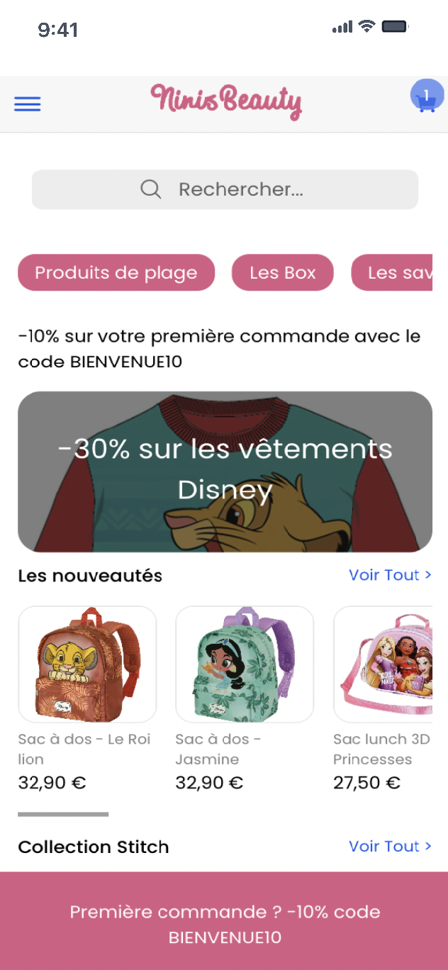 Application mobile Shopaliz