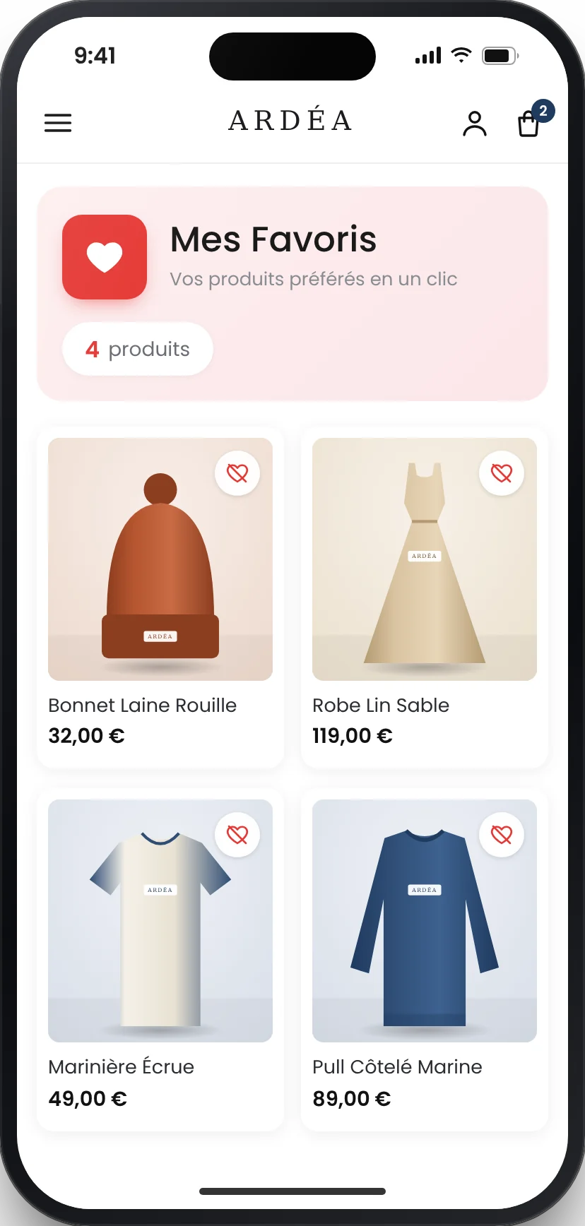 Transformez les favoris en commandes : Ardéa